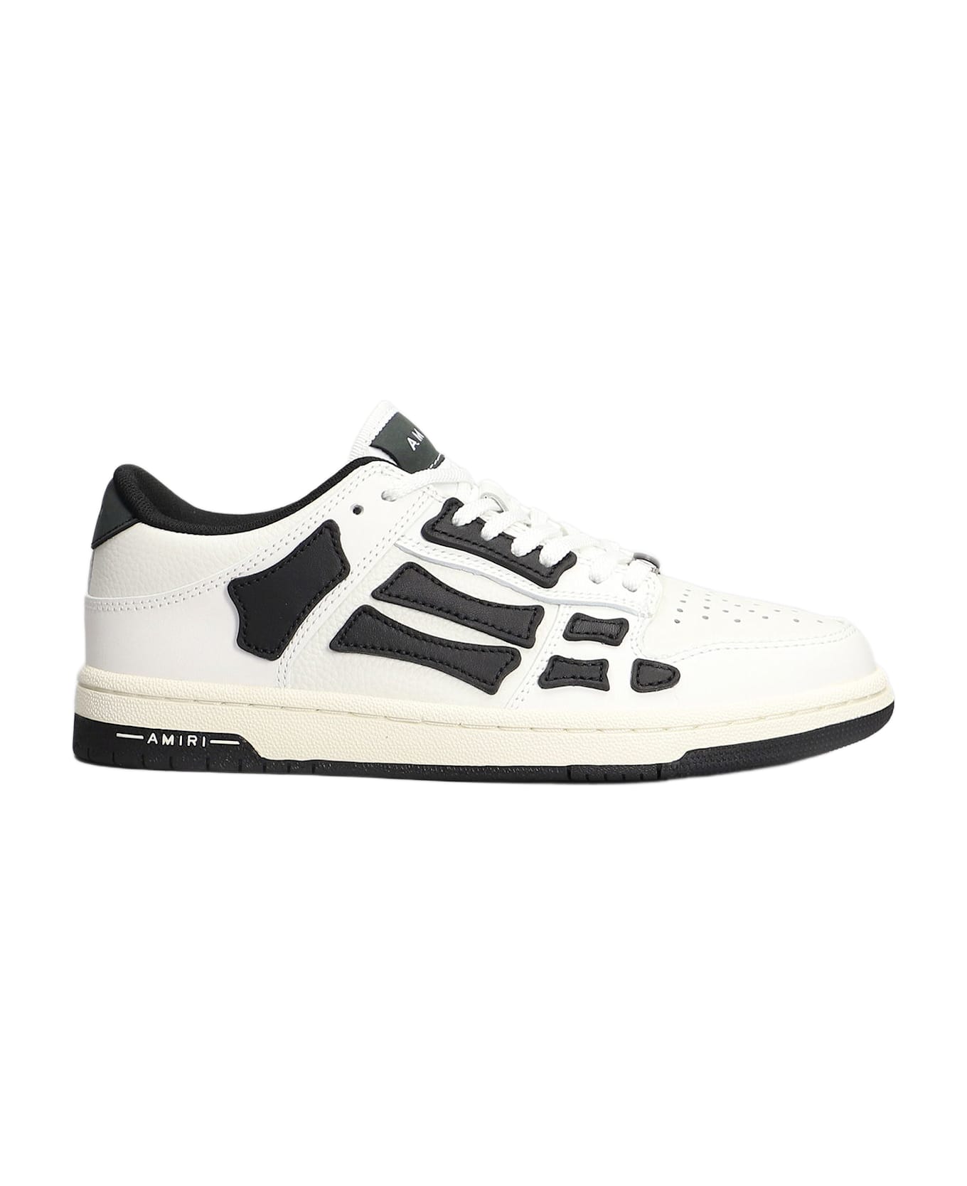AMIRI Skel Top Low Sneakers In White Leather - white