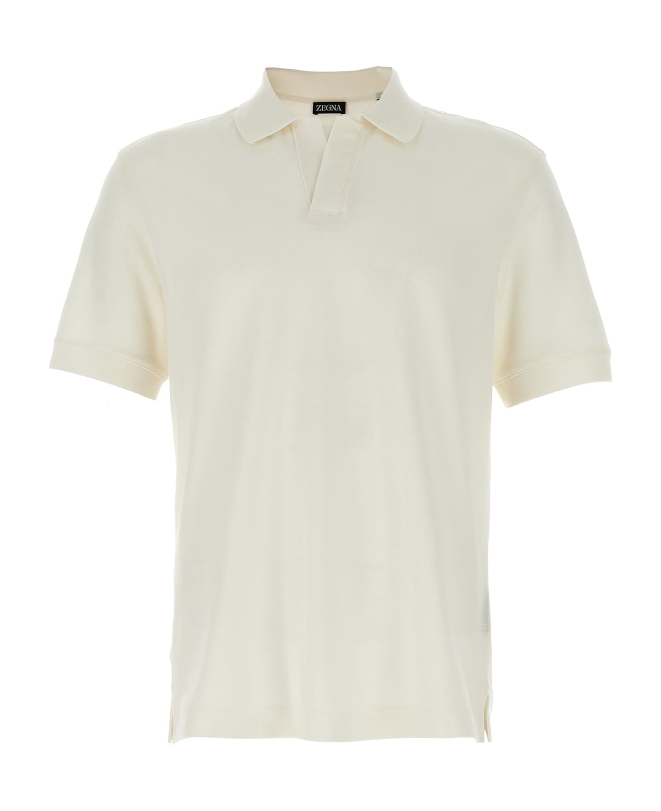 Zegna Cashmere Polo Shirt - White