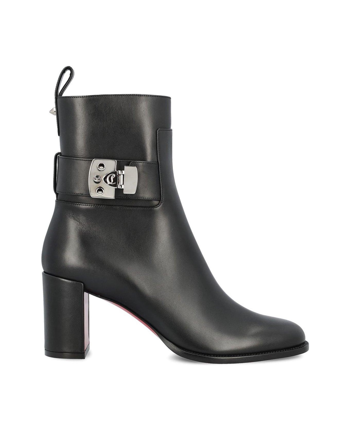 Christian Louboutin Booty Lock Low Boots - Black