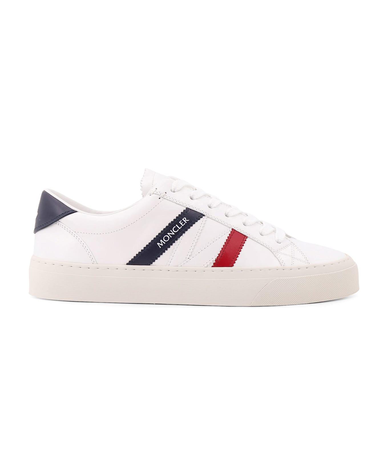 Moncler Low-top Leather Sneakers - White
