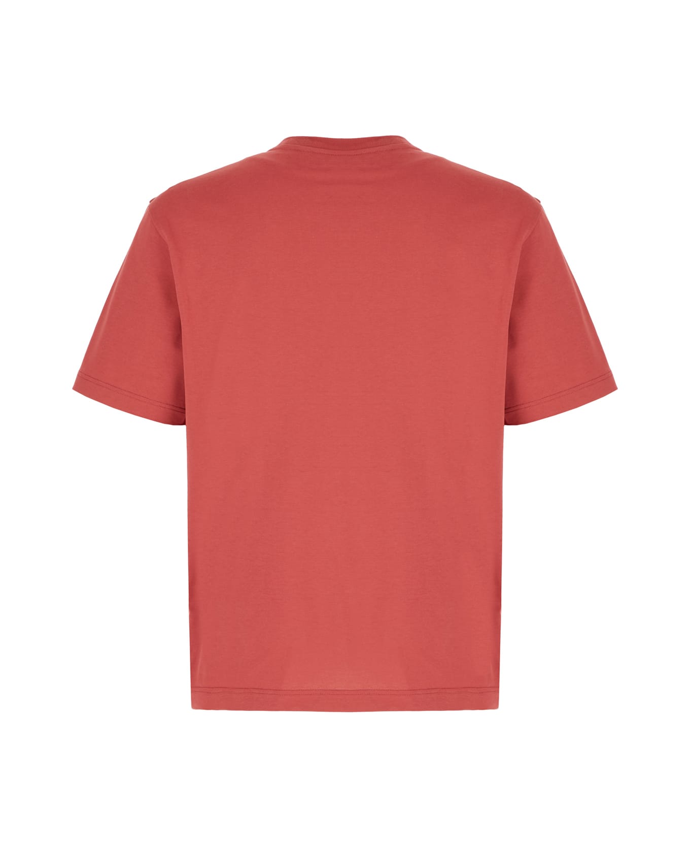 Palm Angels Red Cotton Oversize T-shirt - RED OFF WHITE