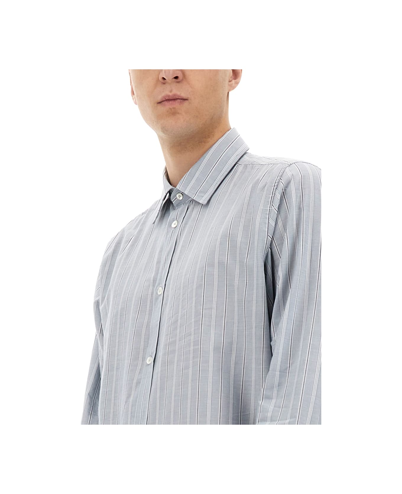 Maison Margiela Striped Shirt - AZURE