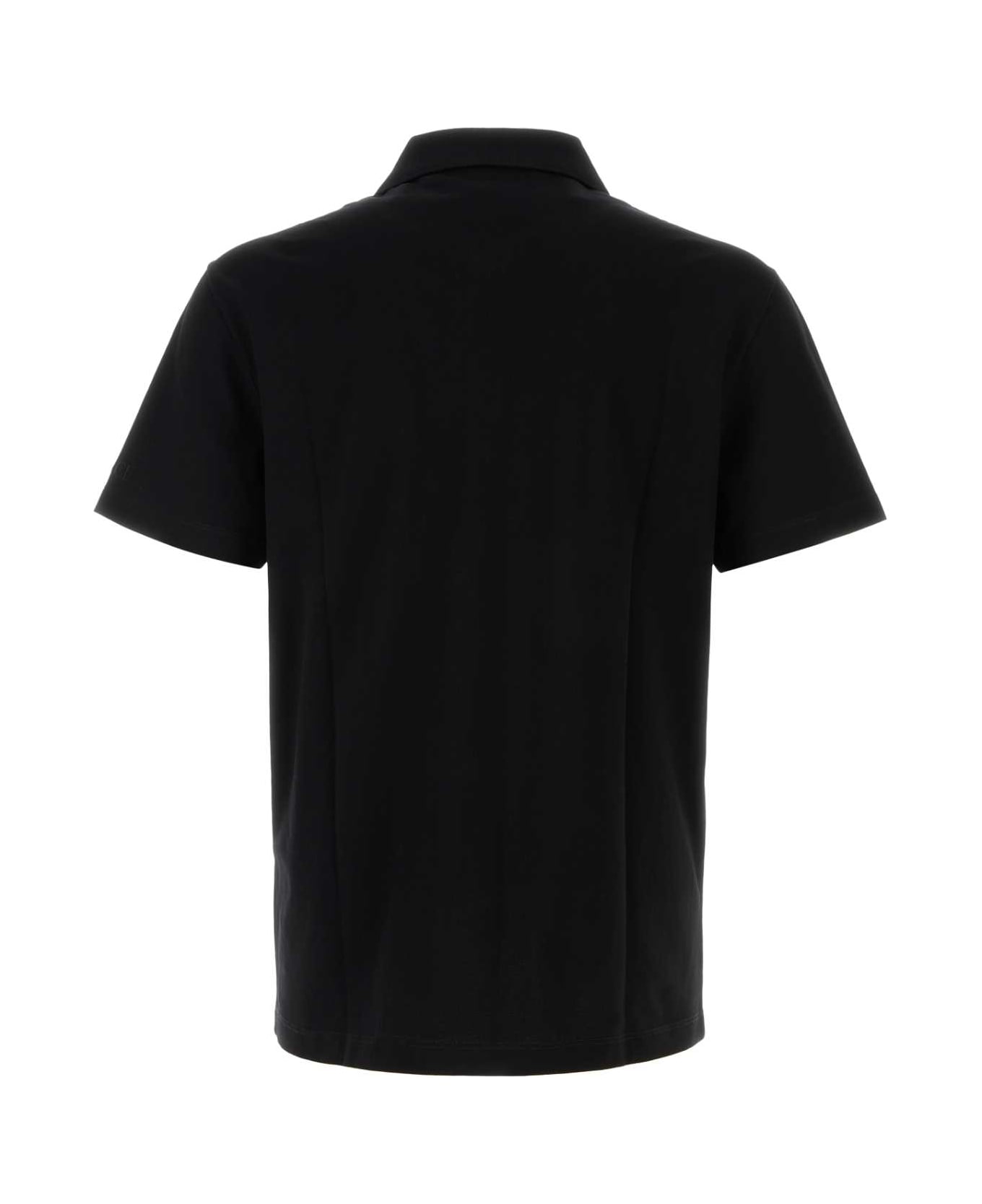 Versace Black Piquet Polo Shirt - BLACK