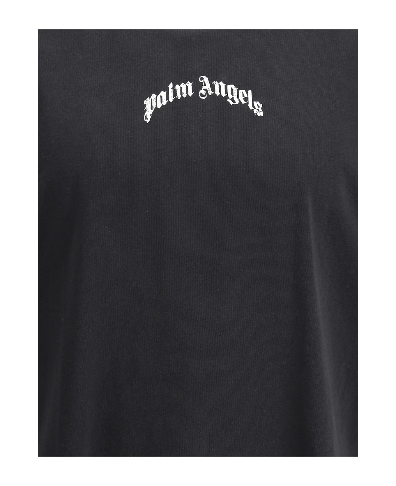 Palm Angels T-shirt With Logo - Black-off White