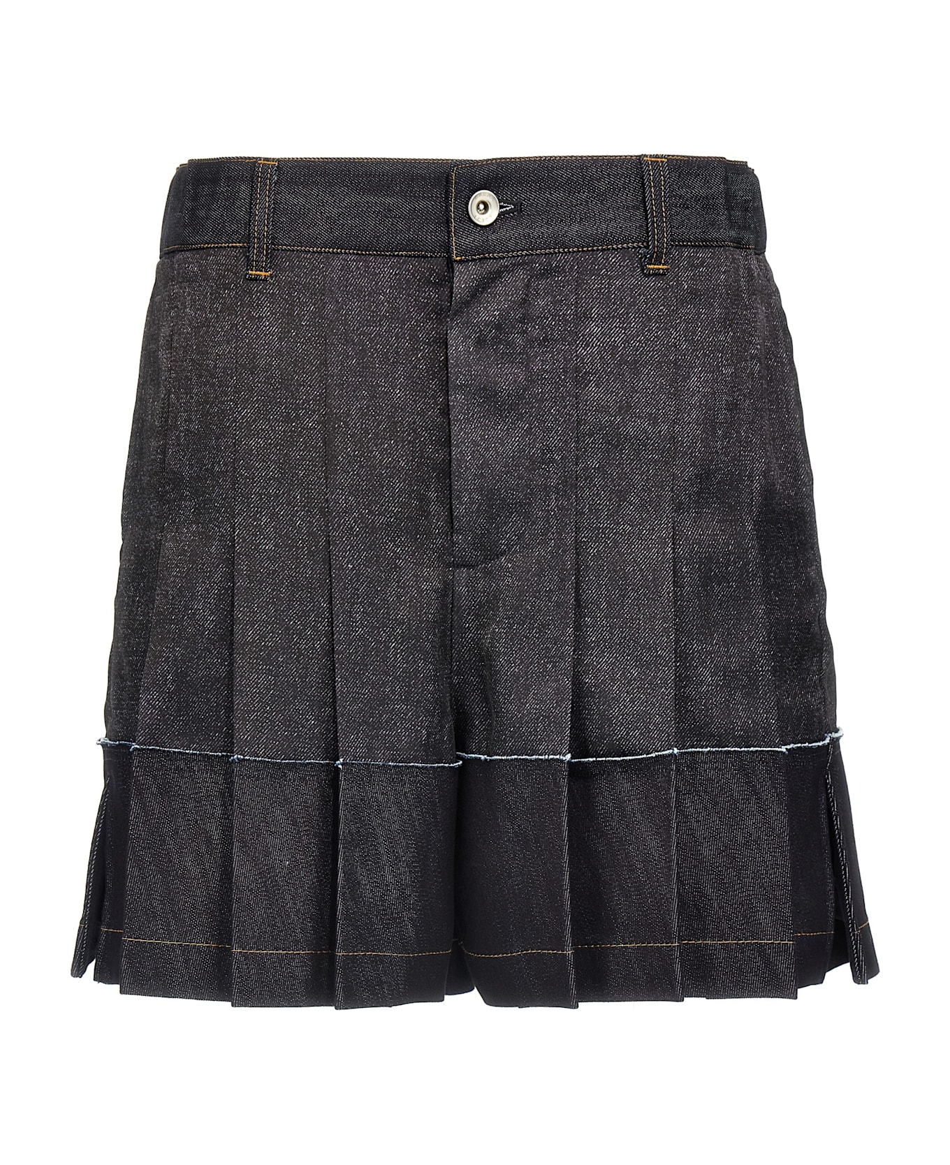 Sacai Flounced Shorts - Blue