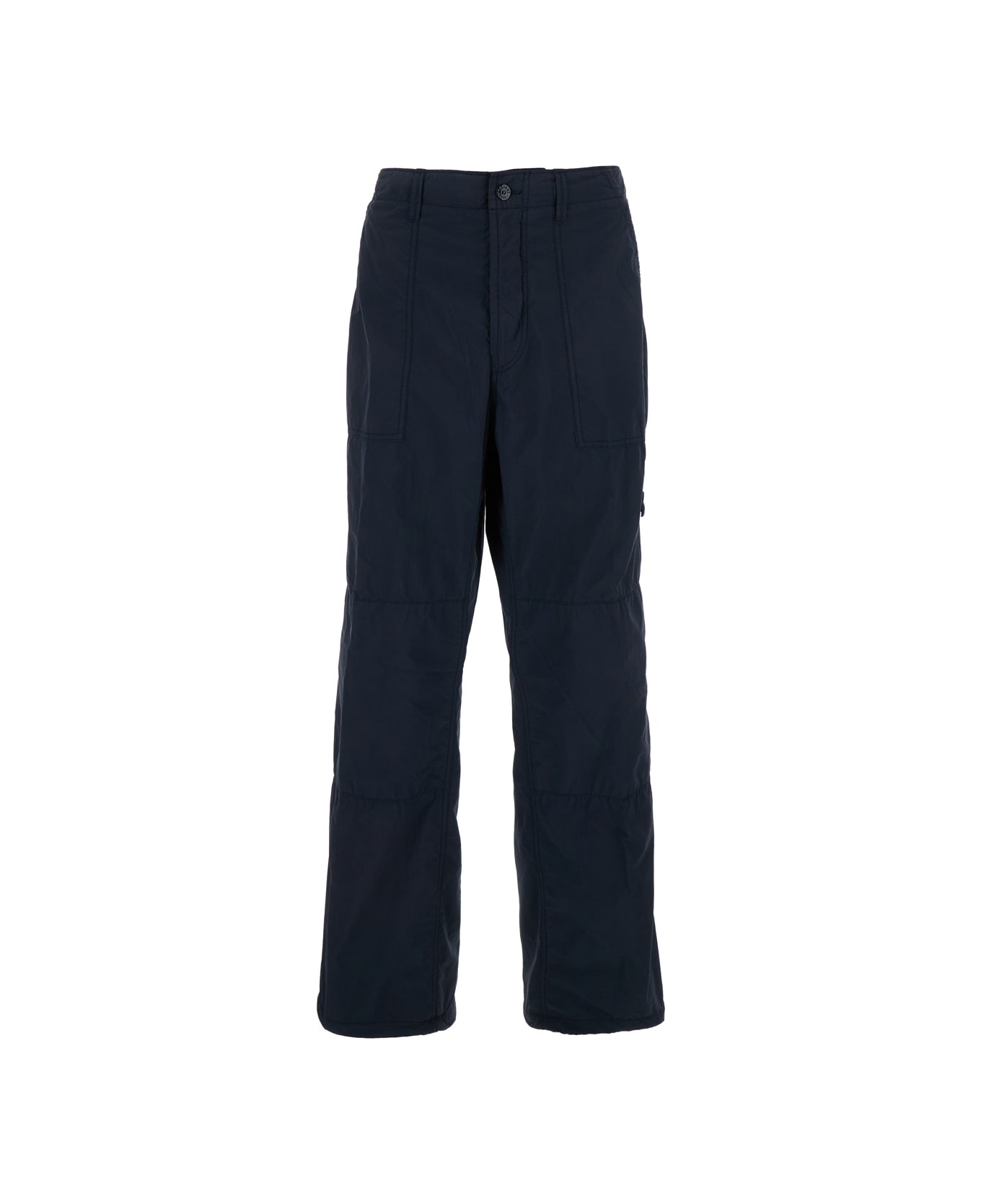 Stone Island Ghost Logo Pants - Blu