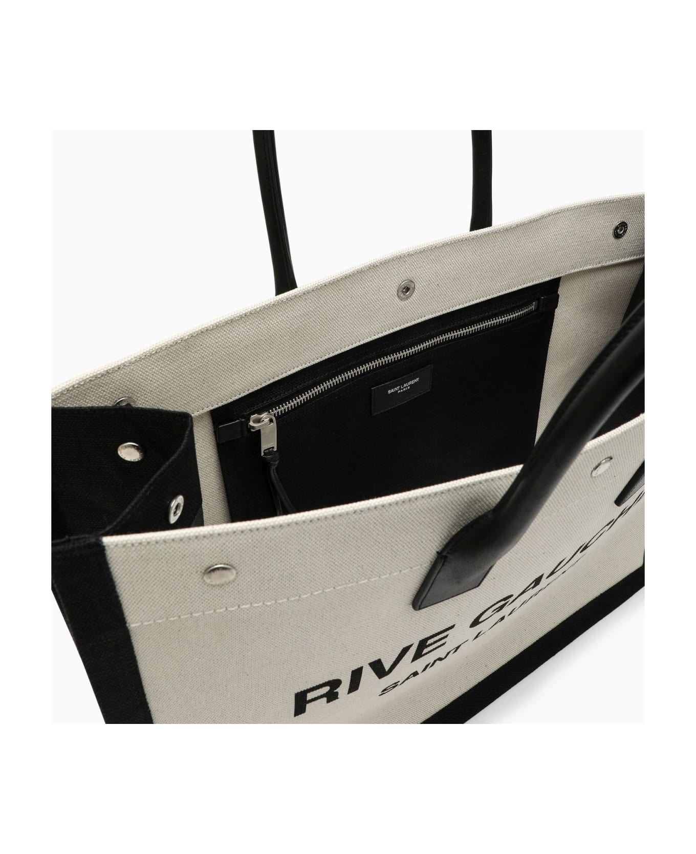 Saint Laurent Rive Gauche Shopping Bag - GREGGIO NER