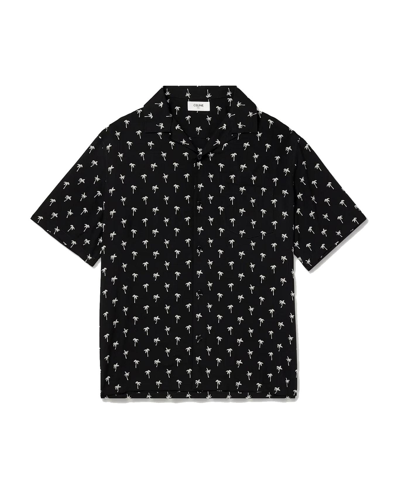 Celine Céline Hawaiian Shirt - Black