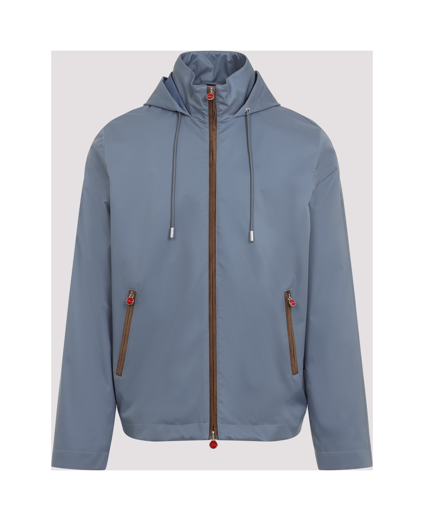 Kiton Polyester Bomber Jacket - Avio