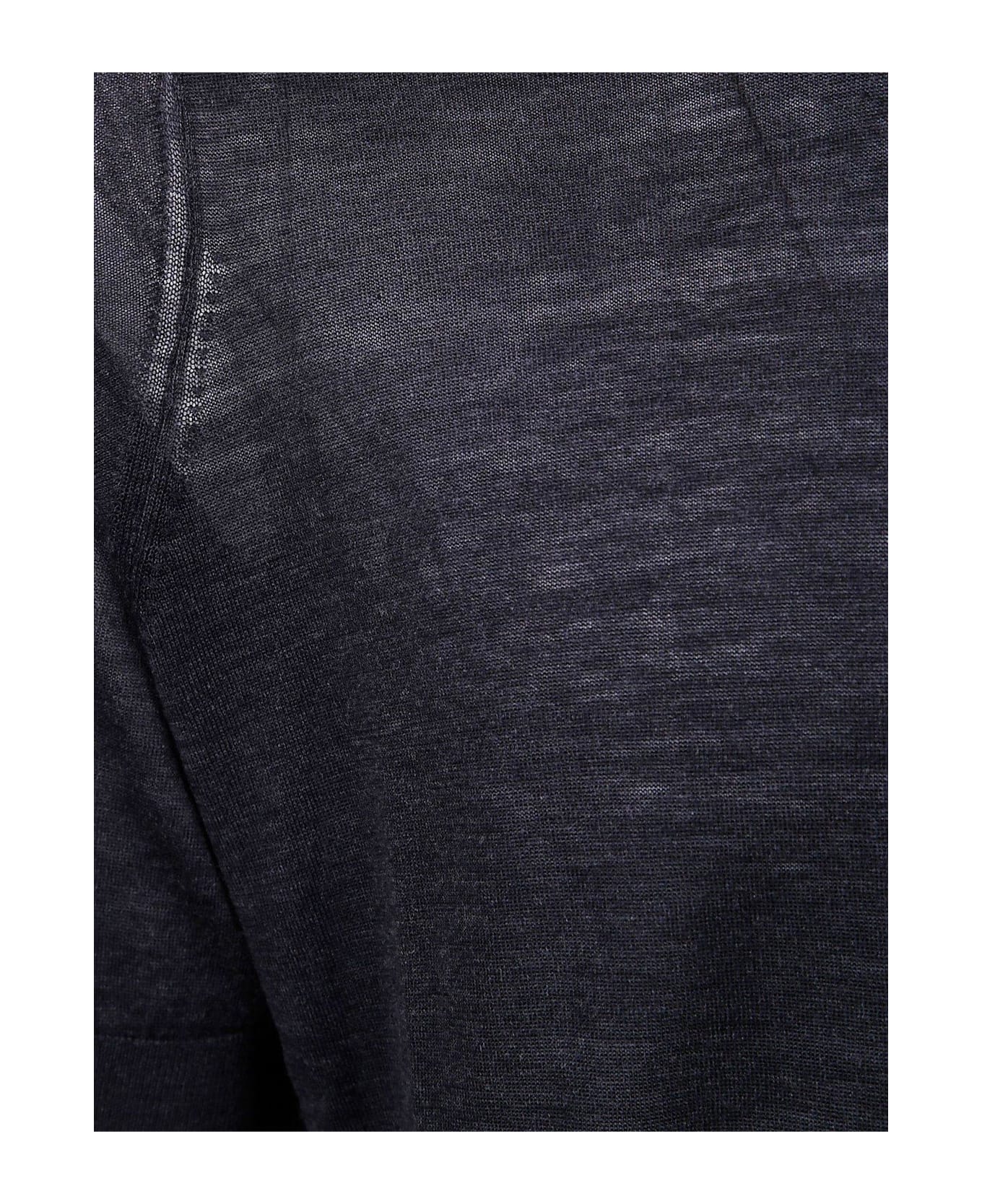 Brunello Cucinelli Short-sleeved Fine-knit Polo Shirt - GREY