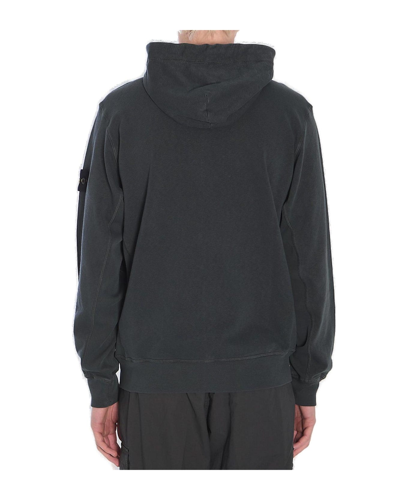 Stone Island Zip-up Hooded Jacket - GREY