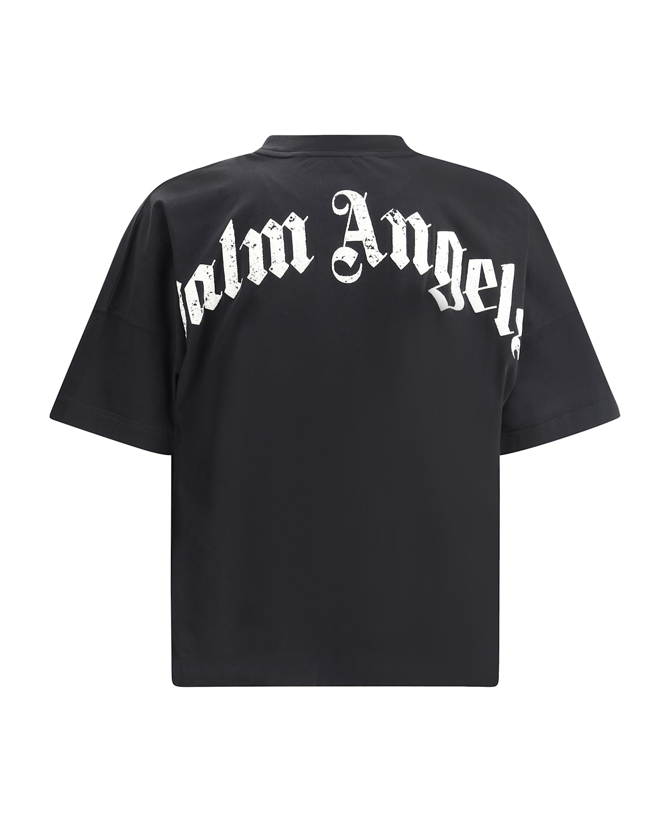 Palm Angels T-shirt With Logo - Black-off White
