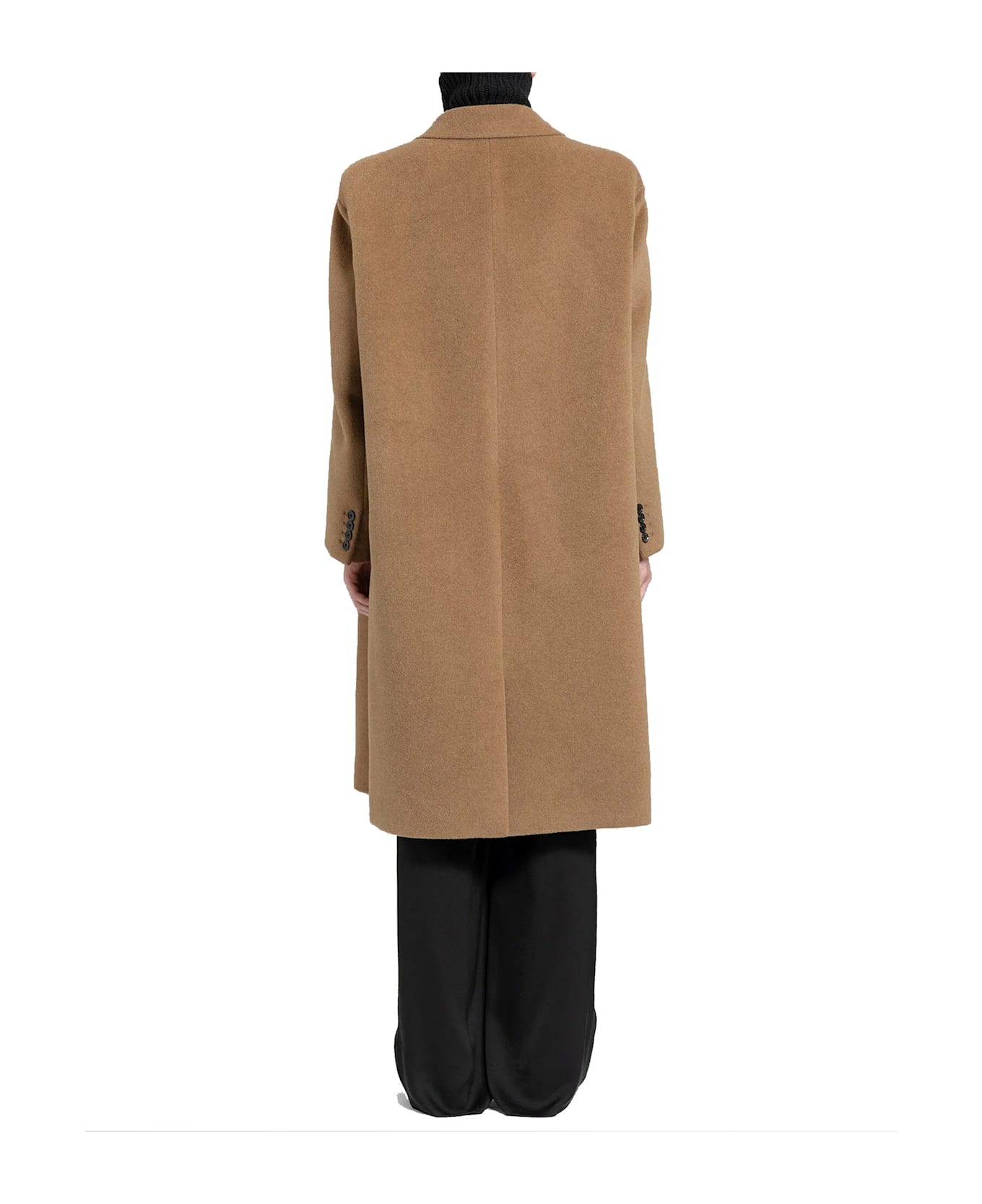 Saint Laurent Manteau Oversize Coat - Brown