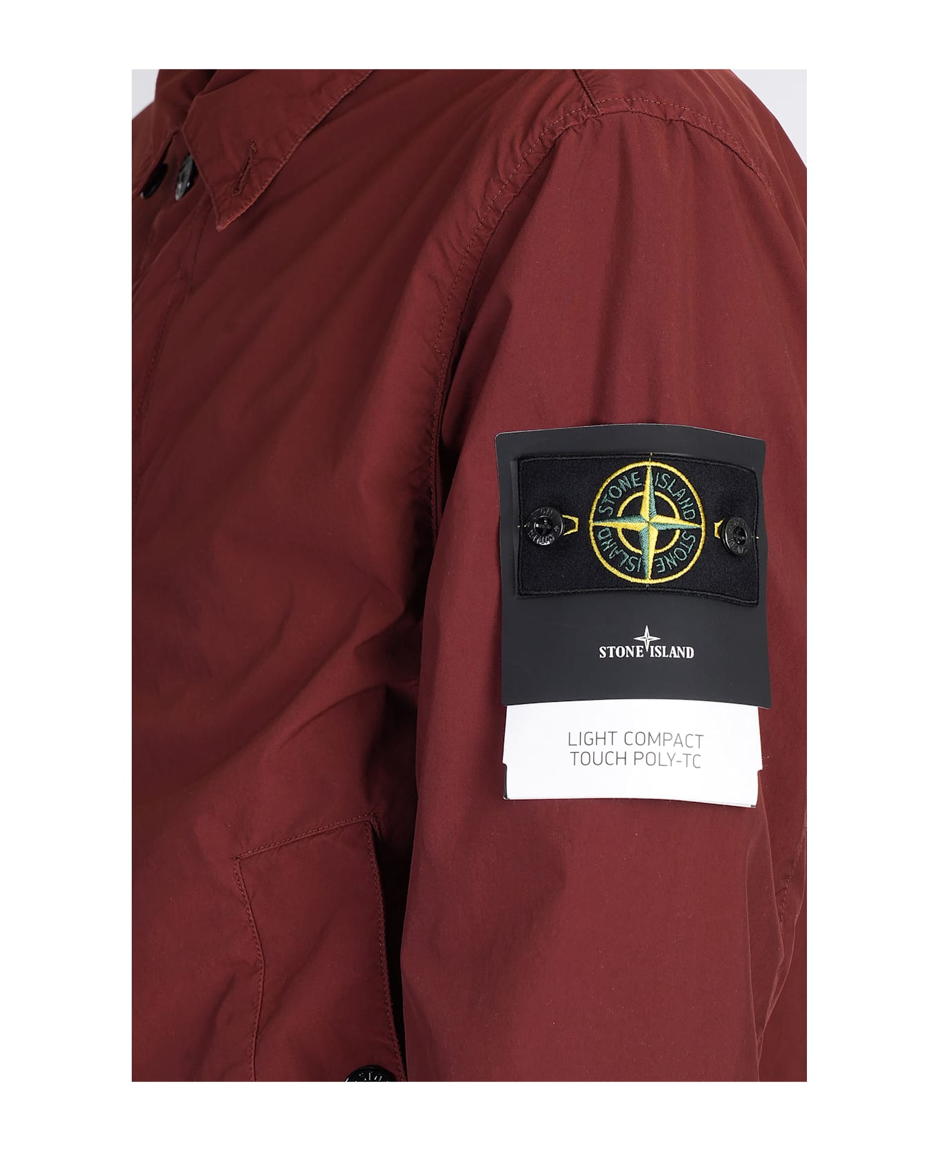 Stone Island Casual Jacket In Red Polyester - red
