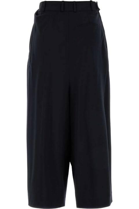 Clothing for Women Loewe Midnight Blue Wool Pant