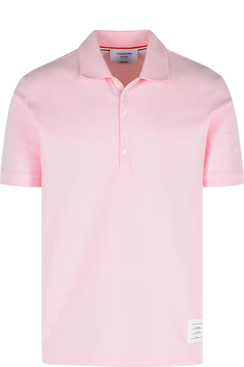 Thom Browne لـ Men Thom Browne Pink Cotton Polo Shirt