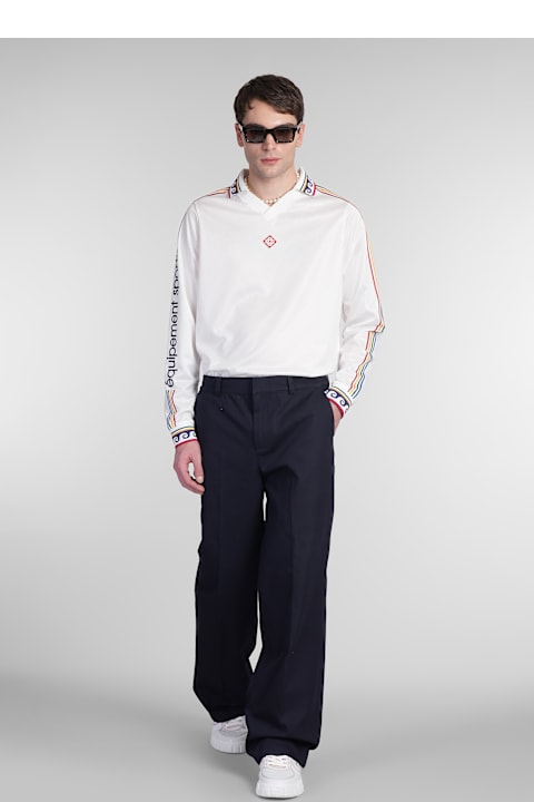 Casablanca Clothing for Men Casablanca Pants In Blue Cotton