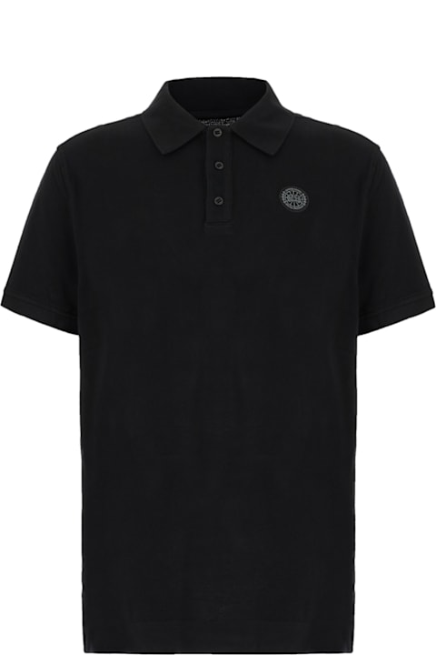 Canada Goose for Men Canada Goose Black Piquet Polo Shirt