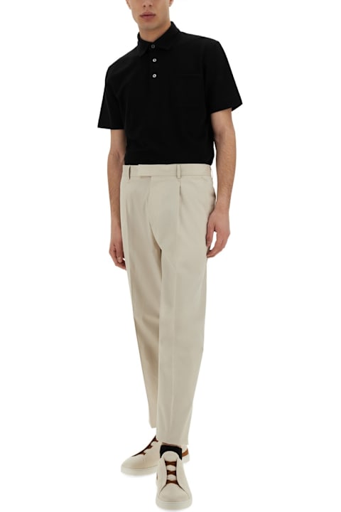 سراويل لـ القسم الرجالي Zegna Pants With Pleat