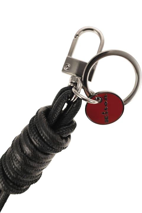 Kiton Accessories for Men Kiton Leather Key Ring