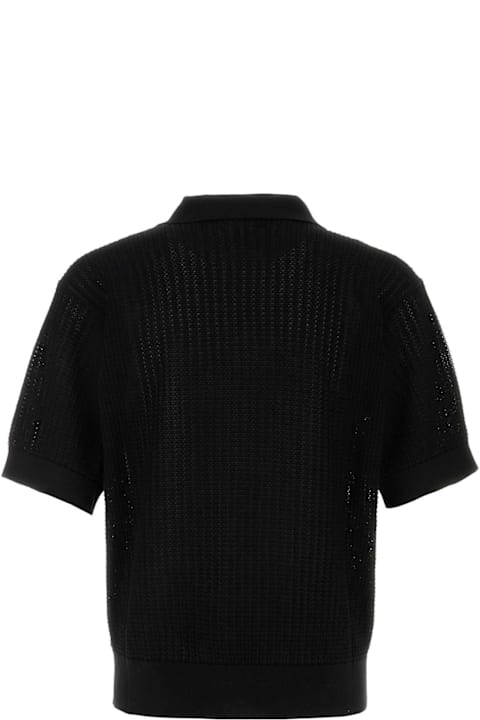 Dolce & Gabbana for Men Dolce & Gabbana Black Cotton Polo Shirt