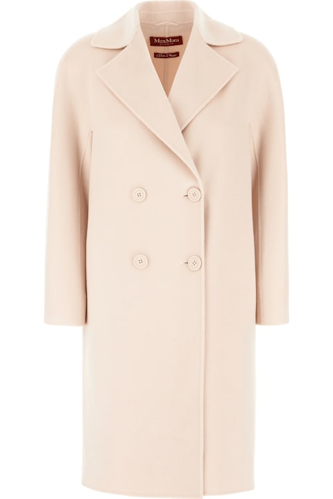 Clothing for Women Max Mara Studio Pink Cashmere And Wool Coat