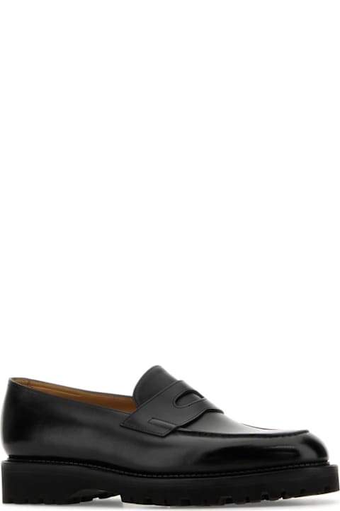 John Lobb Shoes for Men John Lobb Black Leather Lopez Loafers