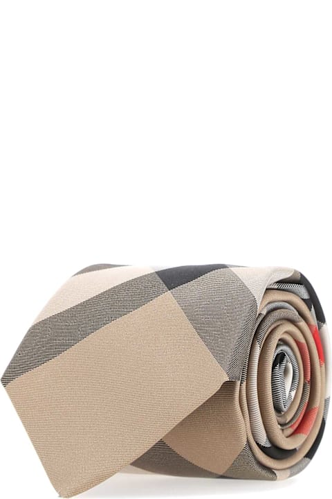 أربطة عنق لـ القسم الرجالي Burberry Embroidered Silk Tie