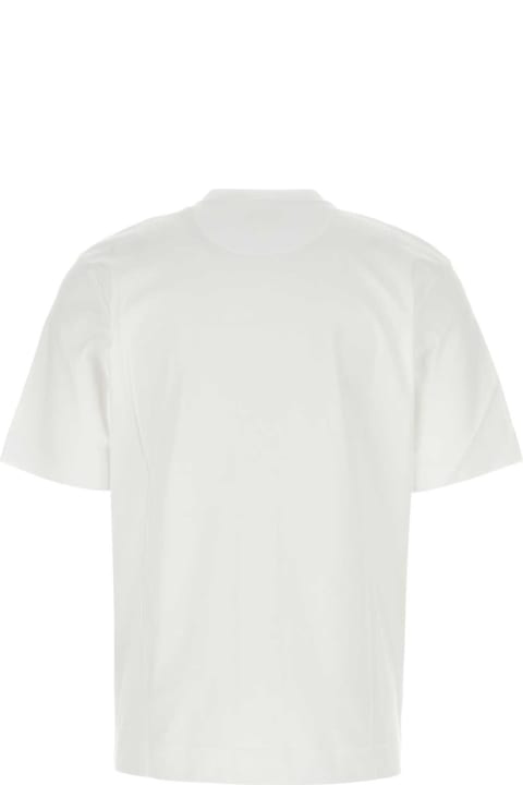 Fendi Sale for Men Fendi White Cotton T-shirt