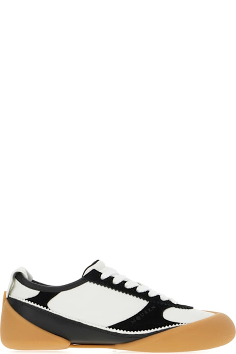 Alexander McQueen Shoes for Men Alexander McQueen Two-tone Leather And Suede Sneakers