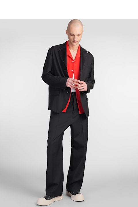 سراويل لـ القسم الرجالي Marni Pants In Black Wool