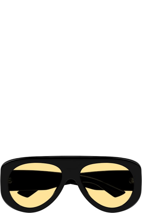 Eyewear for Men Bottega Veneta Eyewear Bottega Veneta Bv1362s Linea Ribbon 005 Black Orange Sunglasses