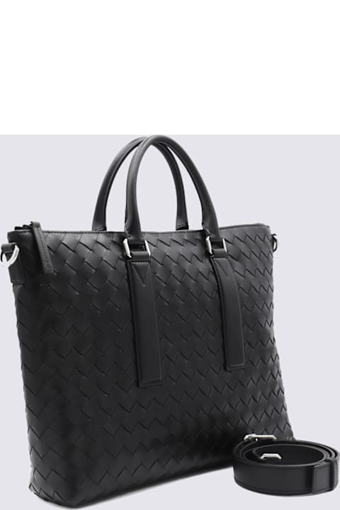 Bottega Veneta Bags for Men Bottega Veneta Black Leather Crossbody Bag