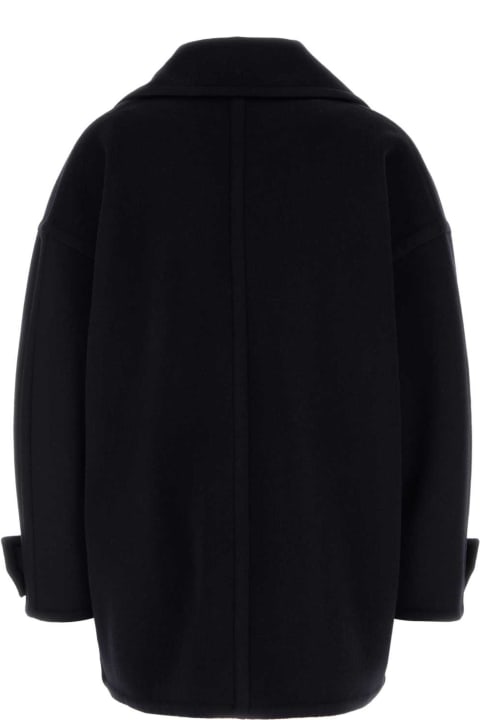 Sale for Women Loewe Midnight Blue Wool Coat