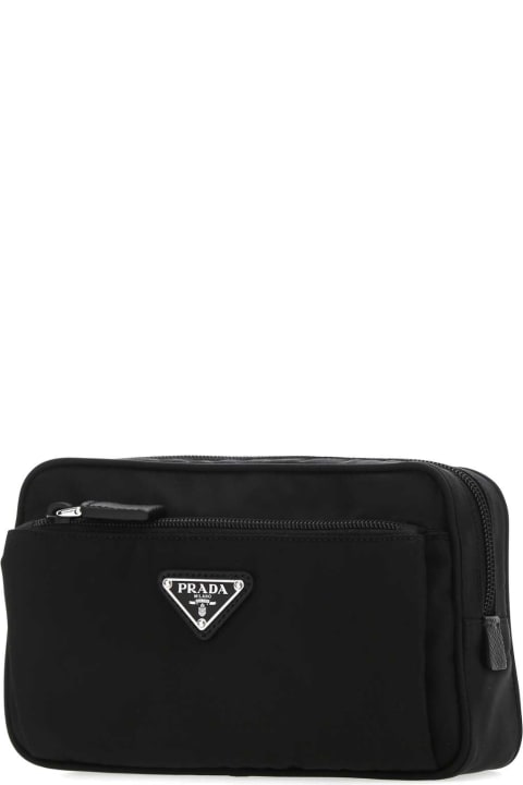 Prada خصم على Men Prada Black Re-nylon Belt Bag