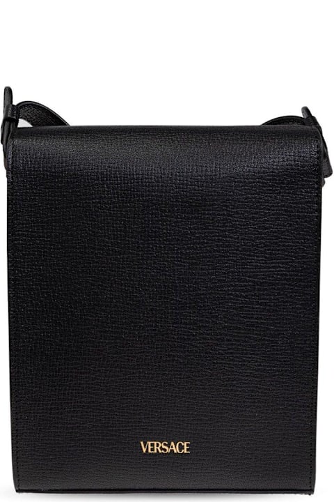 Versace Bags for Men Versace Medusa Biggie Foldover Top Crossbody Bag