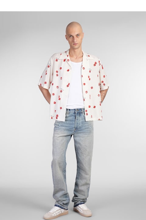 Clothing Sale for Men AMIRI Shirt In Beige Silk