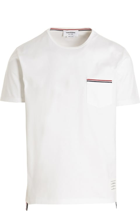 Thom Browne لـ Men Thom Browne Logo Band Jersey T-shirt