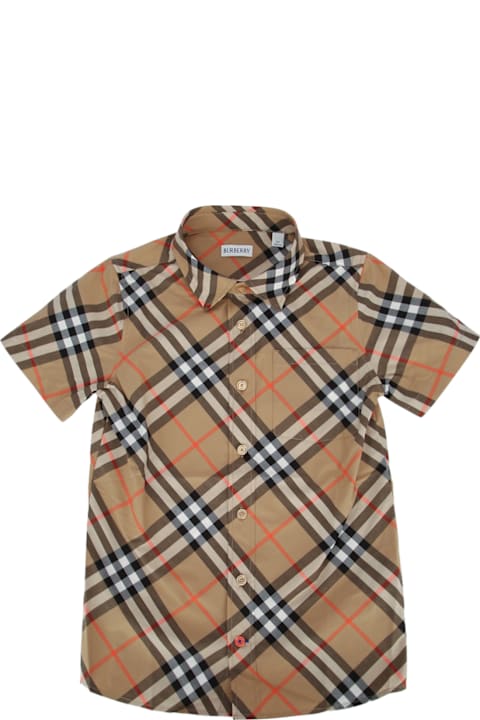 آخر صيحات الموضة من أولاد Burberry Kb5 Owen Ss Esntl
