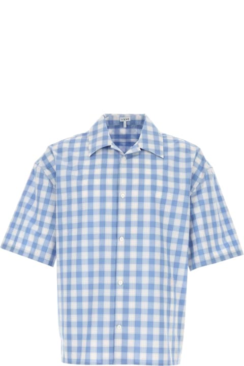 Shirts for Men Loewe Embroidered Cotton Shirt