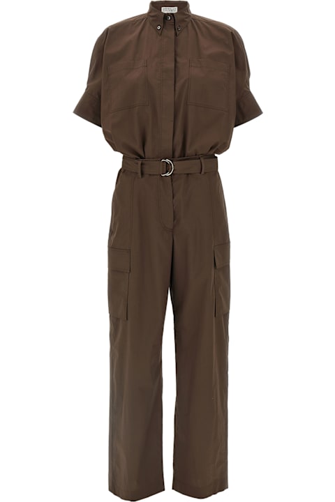 Jumpsuits for Women Brunello Cucinelli 'monile' Sleeve Suit