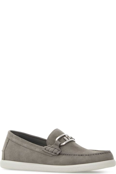 Fendi Shoes for Men Fendi Rey Suede O Lock Light Loafers