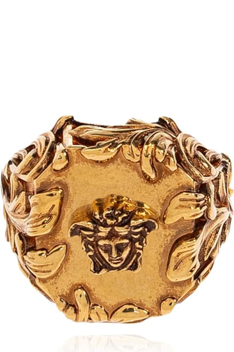 Versace Jewelry for Men Versace Versace Ring With Medusa Head Motif
