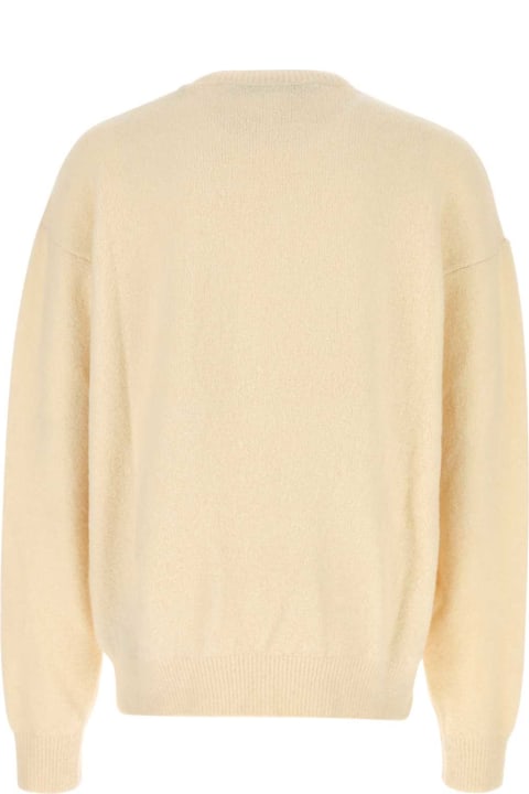 Best Of Streetwear for Men Palm Angels Ivory Stretch Wool Blend Sweater